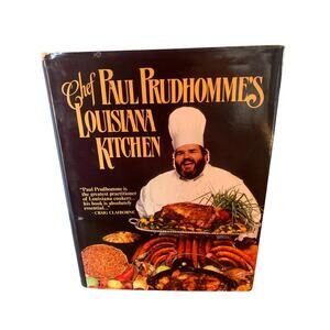 Chef Paul Prudhomme's Louisiana Kitchen Vintage 1984 Hardcover Cookbook Cajun